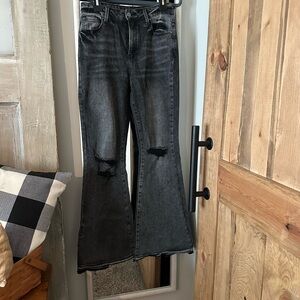Classic Gray Flare Jeans for Women